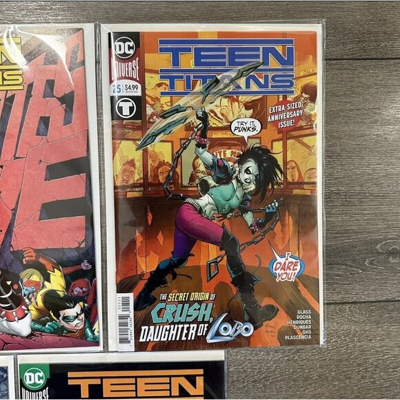 Teen Titans # 23 Metallic Foil Cover #24 #25 #26 #27 DC Universe VG - Picture 4 of 6